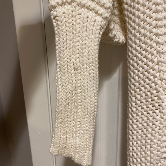 American Eagle Off White Knit Shawl Sweater Size XS - Picture 4 of 6
